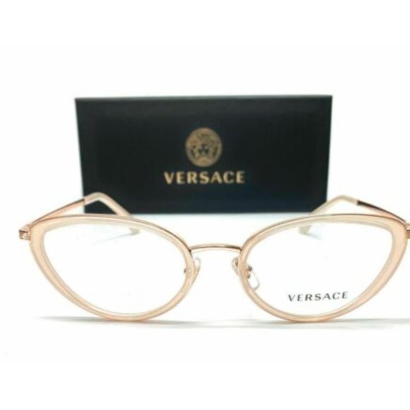Versace Women's Pink and Gold Eyeglasses! - Picture 2 of 4